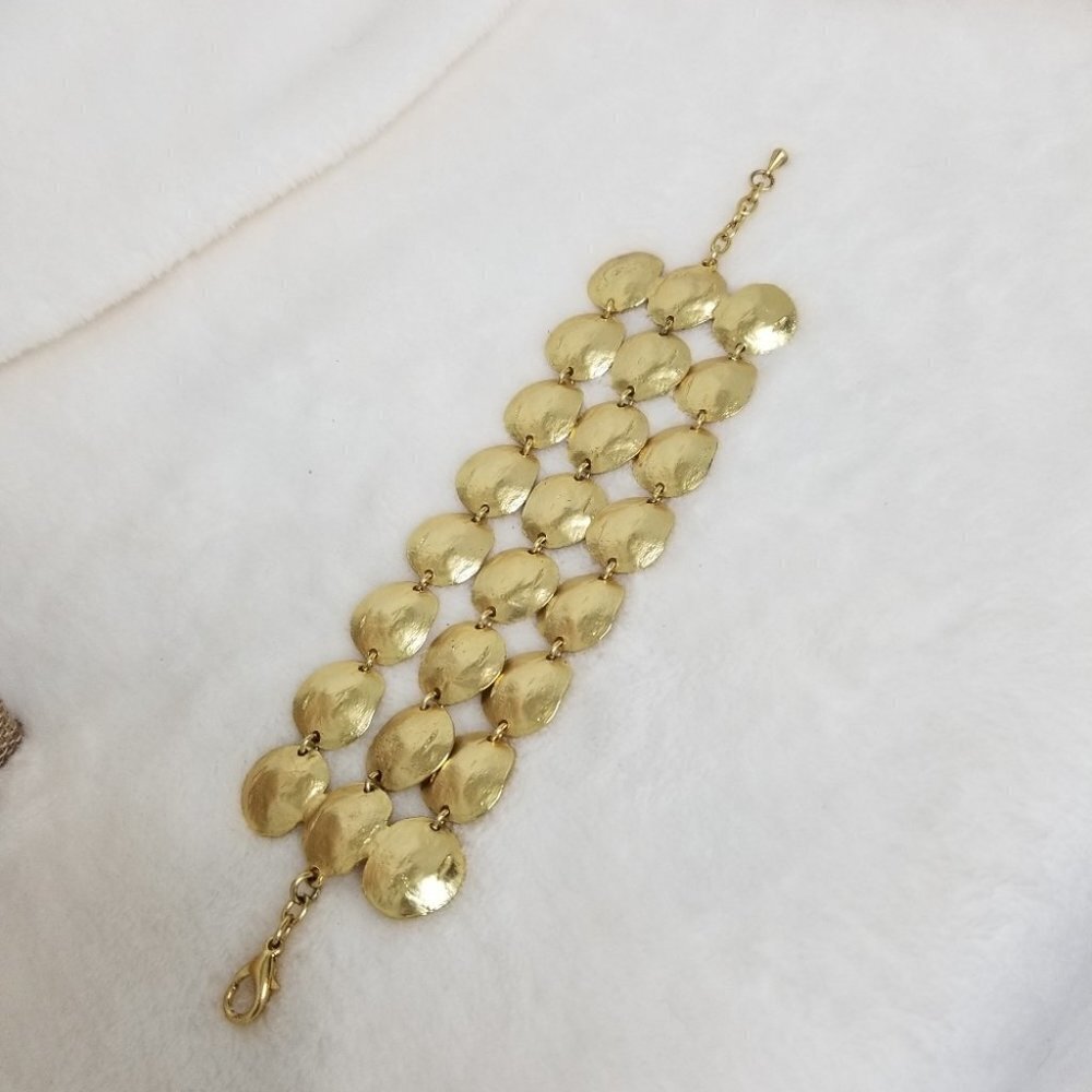 Goldtone 3 Strand Bracelet